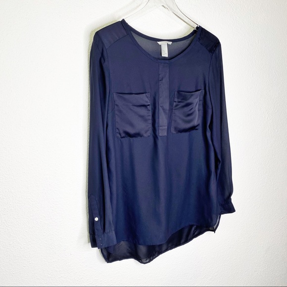 H&M Sheer Long Sleeve Blouse - Picture 2 of 6